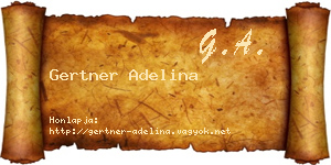 Gertner Adelina névjegykártya